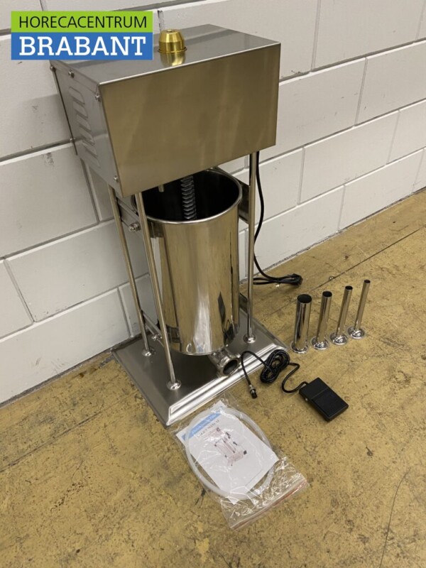 Acier inoxydable Remplisseur de saucisses électrique 15 litres 230V Boucherie – Image 3