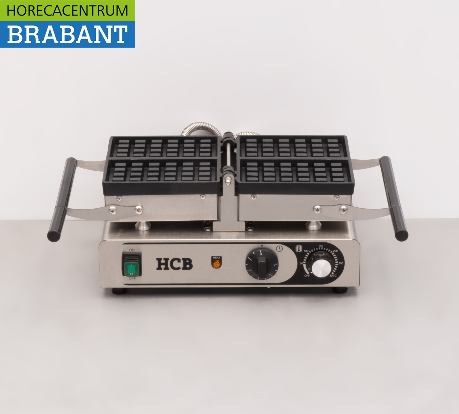 Gaufrier inclinable HCB en acier inoxydable avec minuterie 230V Restauration