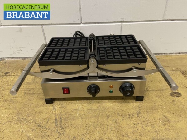 Gaufrier inclinable en acier inoxydable avec minuterie 230V Restauration