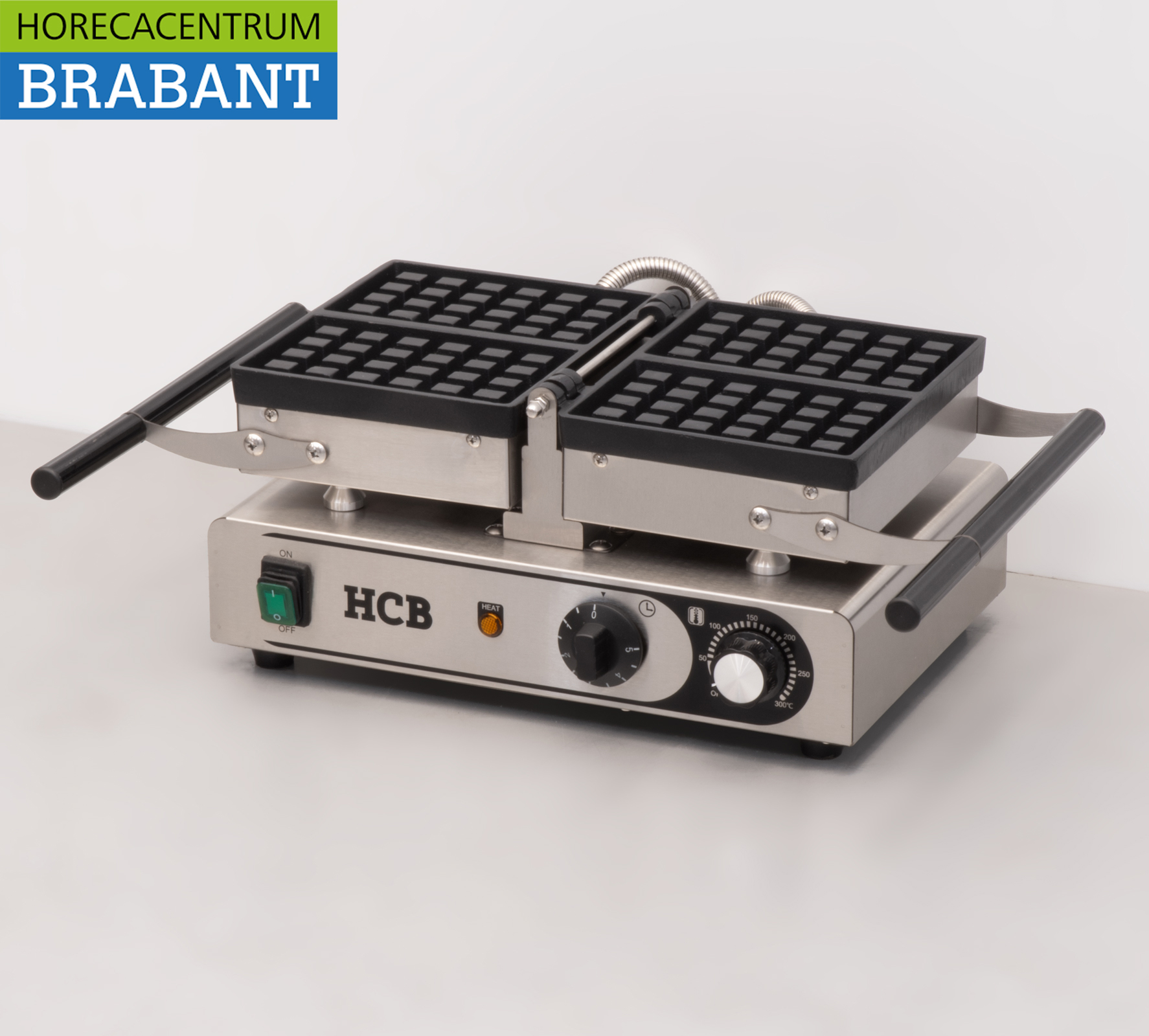 Gaufrier inclinable HCB en acier inoxydable avec minuterie 230V Restauration – Image 2
