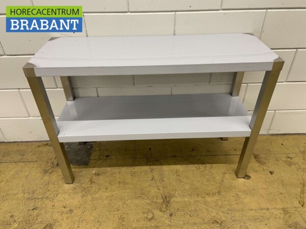 Pont d'étagère double en acier inoxydable 100 x 35 x 70 cm Restauration