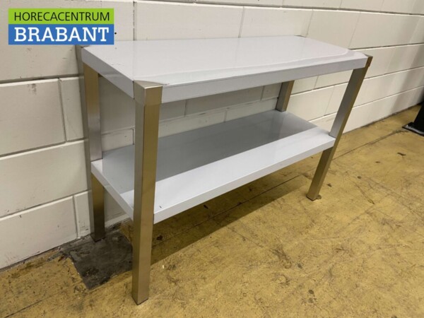 Pont d'étagère double en acier inoxydable 100 x 35 x 70 cm Restauration – Image 3