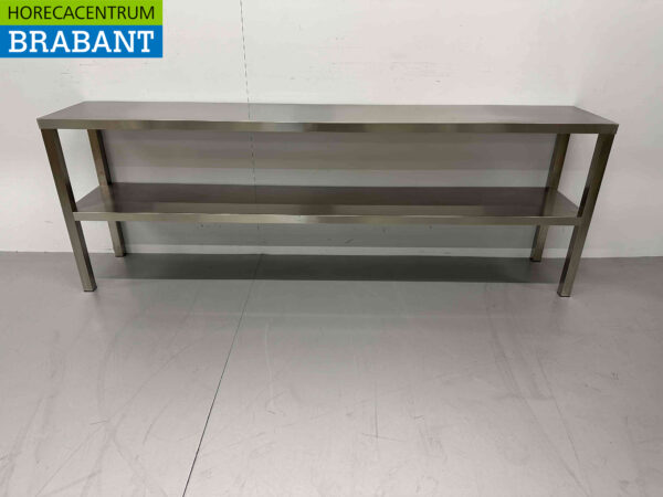 Acier inoxydable HCB Double Etagere Bridge 200 x 35 x 70 cm Restauration