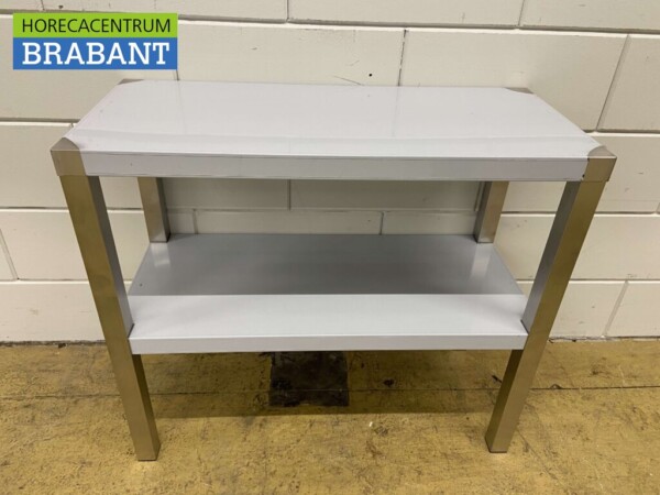 Pont d'étagère double en acier inoxydable 80 x 35 x 70 cm Restauration