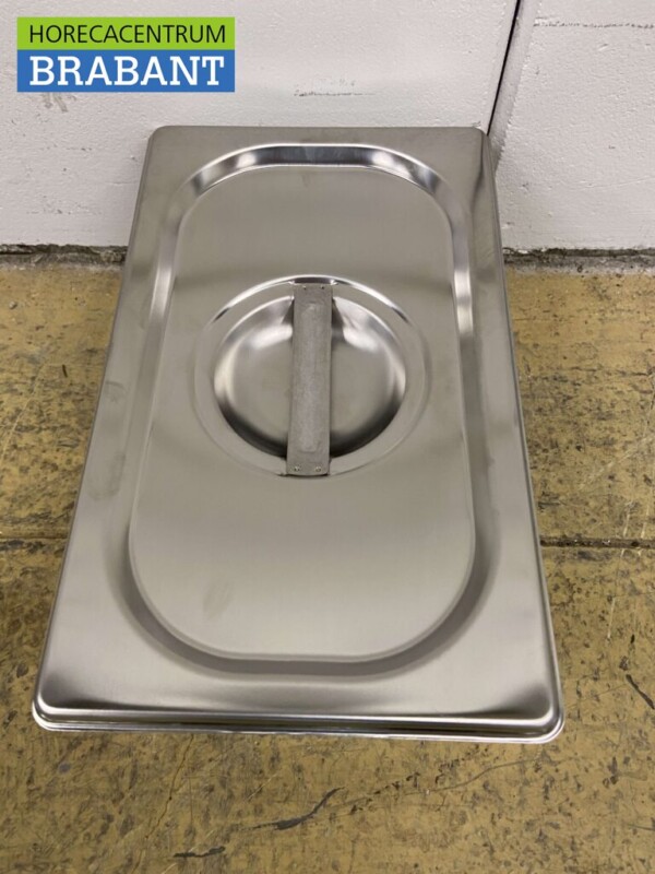 Couvercle Gastronorm en acier inoxydable 1/4 GN Horeca