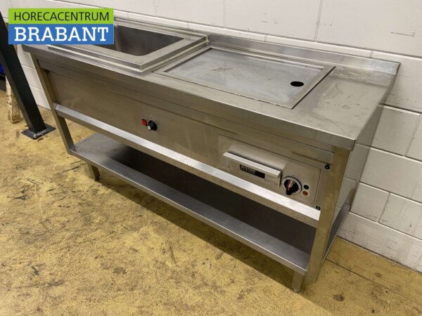 Menusystem inox plancha bain marie 165 cm 400V Horeca – Image 3