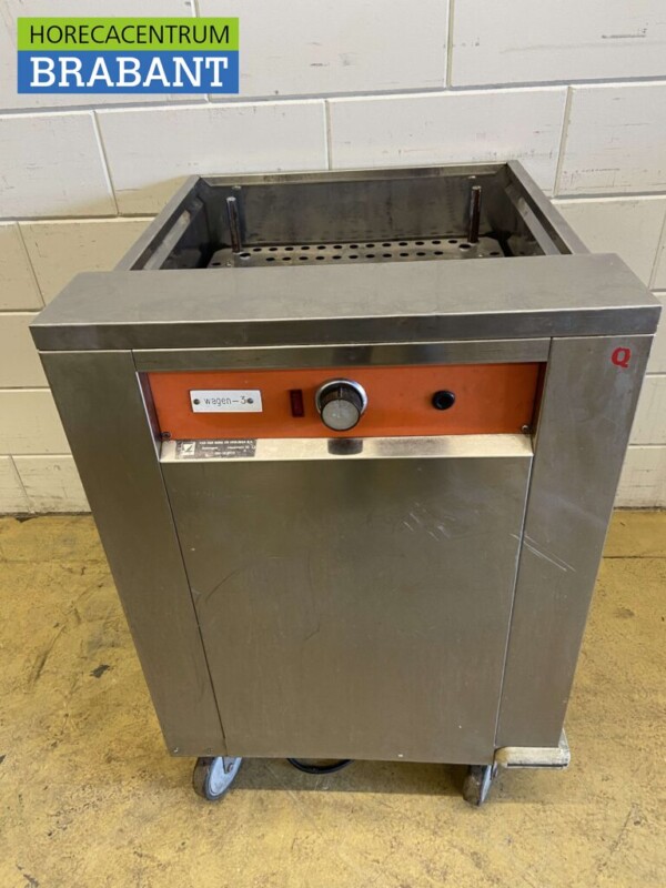 Acier inoxydable Chariot à vaisselle chauffant Distributeur de vaisselle 63,5 cm 230V Horeca