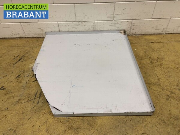 Plan de travail en acier inoxydable 98,5 x 106 cm Horeca