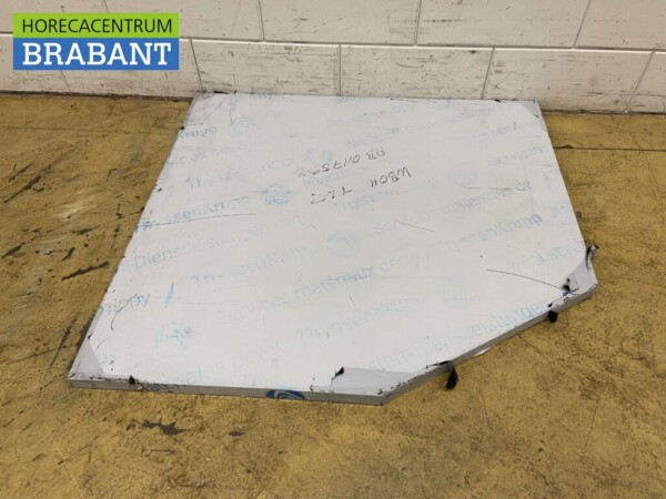 Plan de travail en acier inoxydable 98,5 x 106 cm Horeca