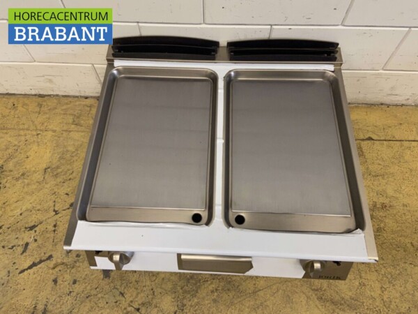 Planche à griller Giorik en acier inoxydable Planche à griller 2 zones 80 cm GAS Horeca – Image 2
