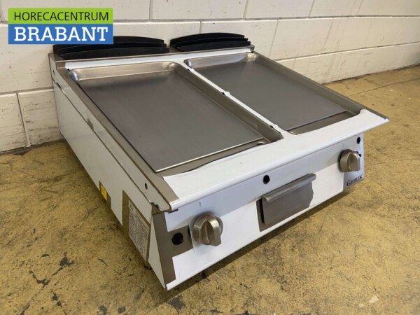 Planche à griller Giorik en acier inoxydable Planche à griller 2 zones 80 cm GAS Horeca – Image 3