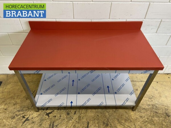 Table de découpe en acier inoxydable Polyéthylène PE Table de travail 140 cm Restauration Boucherie – Image 4