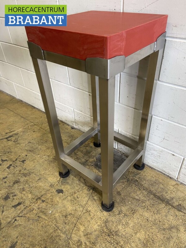 Acier inoxydable Bloc à hacher en polyéthylène PE Premium-line 40 x 40 cm Restauration Boucherie – Image 3