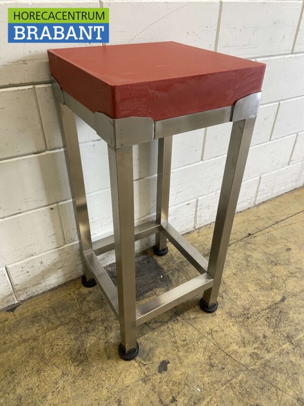 Acier inoxydable Bloc à hacher en polyéthylène PE Premium-line 40 x 40 cm Restauration Boucherie – Image 4
