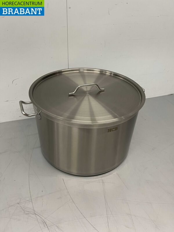 Acier inoxydable Poêle à soupe Poêle de cuisson Induction 55 x 35 cm 83 litres Restauration – Image 2