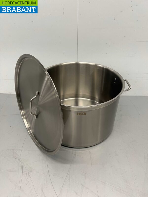 Acier inoxydable Poêle à soupe Poêle de cuisson Induction 55 x 35 cm 83 litres Restauration – Image 4