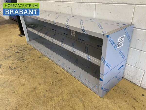 HCB Armoire murale en acier inoxydable Modèle ouvert 200 cm Restauration – Image 2