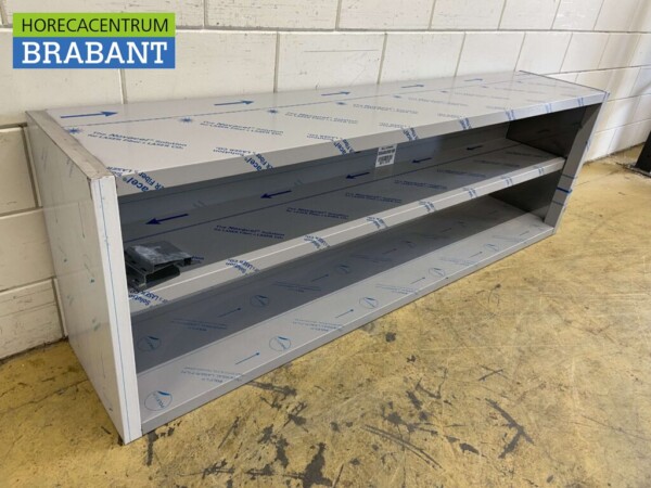 HCB Armoire murale en acier inoxydable Modèle ouvert 200 cm Restauration – Image 3