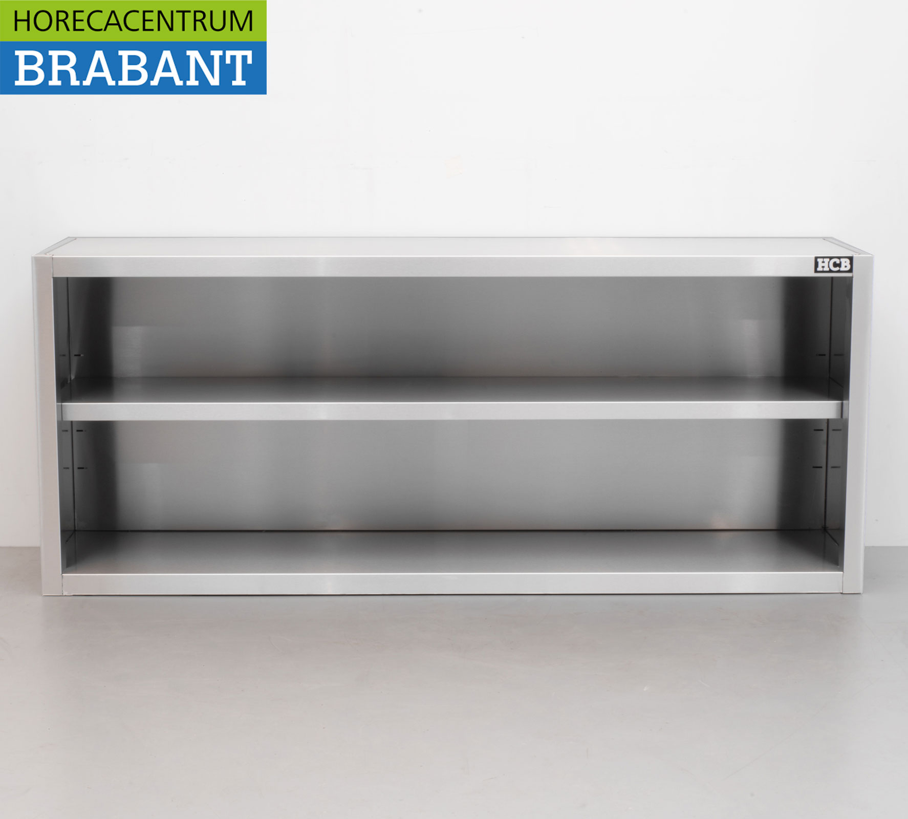 HCB Armoire murale en acier inoxydable Modèle ouvert 160 cm Restauration