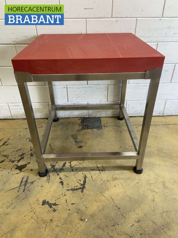 Acier inoxydable HCB Polyéthylène PE Bloc à hacher 80 x 80 cm Restauration Boucherie