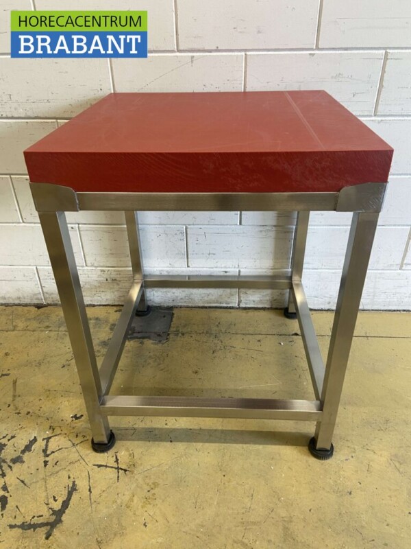 Acier inoxydable Bloc à hacher en polyéthylène PE Premium-line 70 x 70 cm Restauration Boucherie