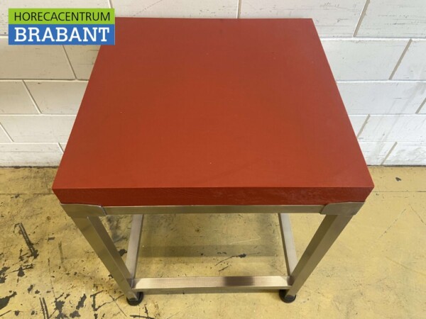 Acier inoxydable Bloc à hacher en polyéthylène PE Premium-line 70 x 70 cm Restauration Boucherie – Image 5