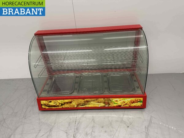 Vitrine chaude en acier inoxydable 96 cm 230V Horeca