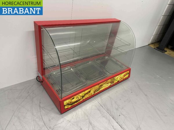 Vitrine chaude en acier inoxydable 96 cm 230V Horeca – Image 3