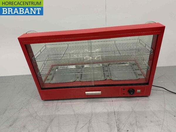 Vitrine chaude en acier inoxydable 96 cm 230V Horeca – Image 4