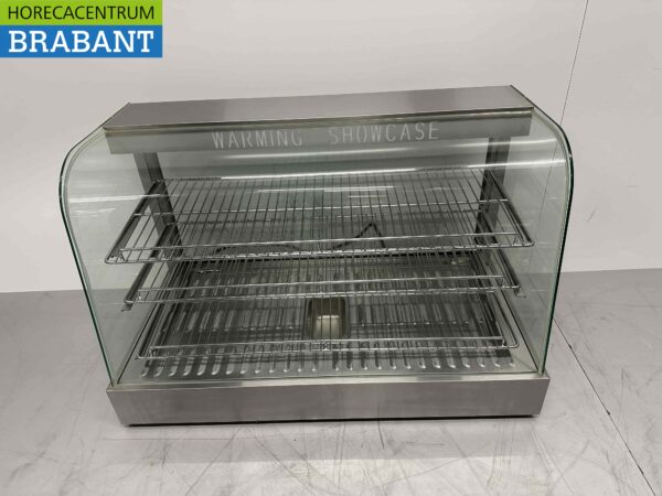 Vitrine chauffante en acier inoxydable Vitrine chauffante 90 cm 230V Horeca