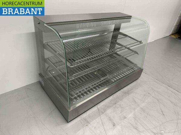 Vitrine chauffante en acier inoxydable Vitrine chauffante 90 cm 230V Horeca – Image 3