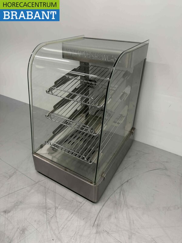 Vitrine chauffante en acier inoxydable Vitrine chauffante 35 cm 230V Horeca – Image 2