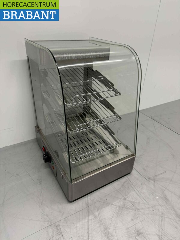 Vitrine chauffante en acier inoxydable Vitrine chauffante 35 cm 230V Horeca – Image 3