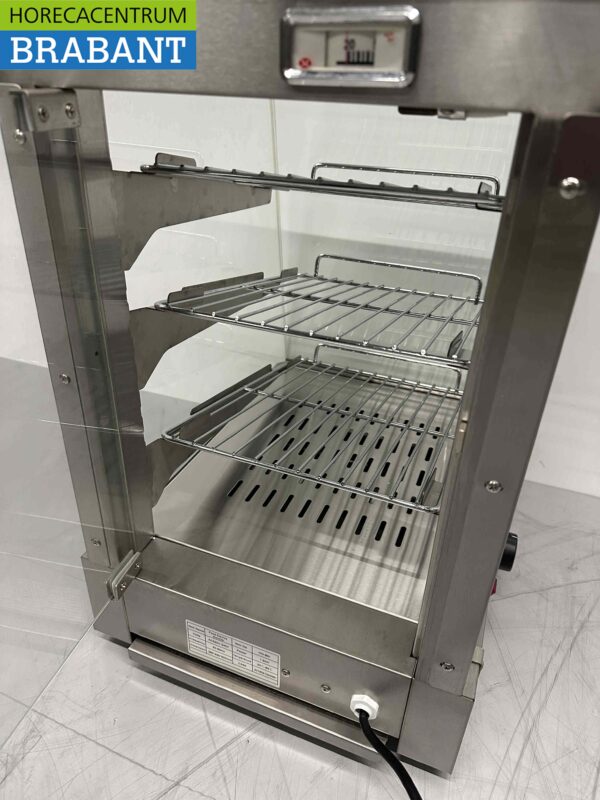 Vitrine chauffante en acier inoxydable Vitrine chauffante 35 cm 230V Horeca – Image 7