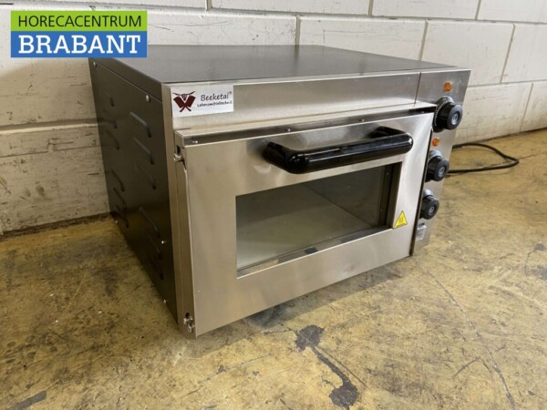 Four à pizza en acier inoxydable 35.5 cm pierre 230V Horeca – Image 3