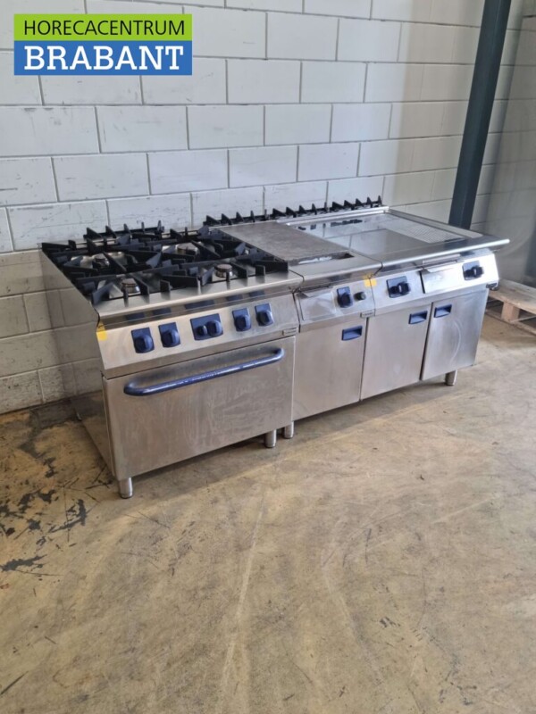 Acier inoxydable Electrolux Baking line cooker Plaque de cuisson et miroir 200 cm GAS Catering – Image 8