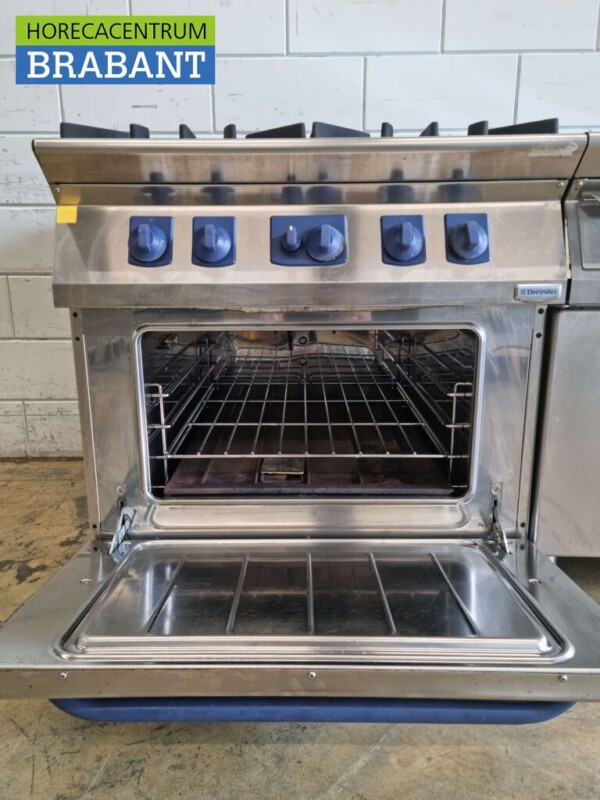 Acier inoxydable Electrolux Baking line cooker Plaque de cuisson et miroir 200 cm GAS Catering – Image 5