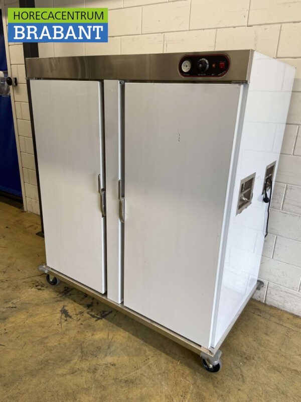 Chariot de banquet HCB en acier inoxydable armoire chauffante 2 portes 22 x 2/1 GN 230V Horeca – Image 2