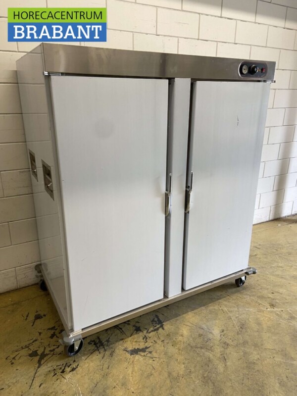 Chariot de banquet HCB en acier inoxydable armoire chauffante 2 portes 22 x 2/1 GN 230V Horeca – Image 3