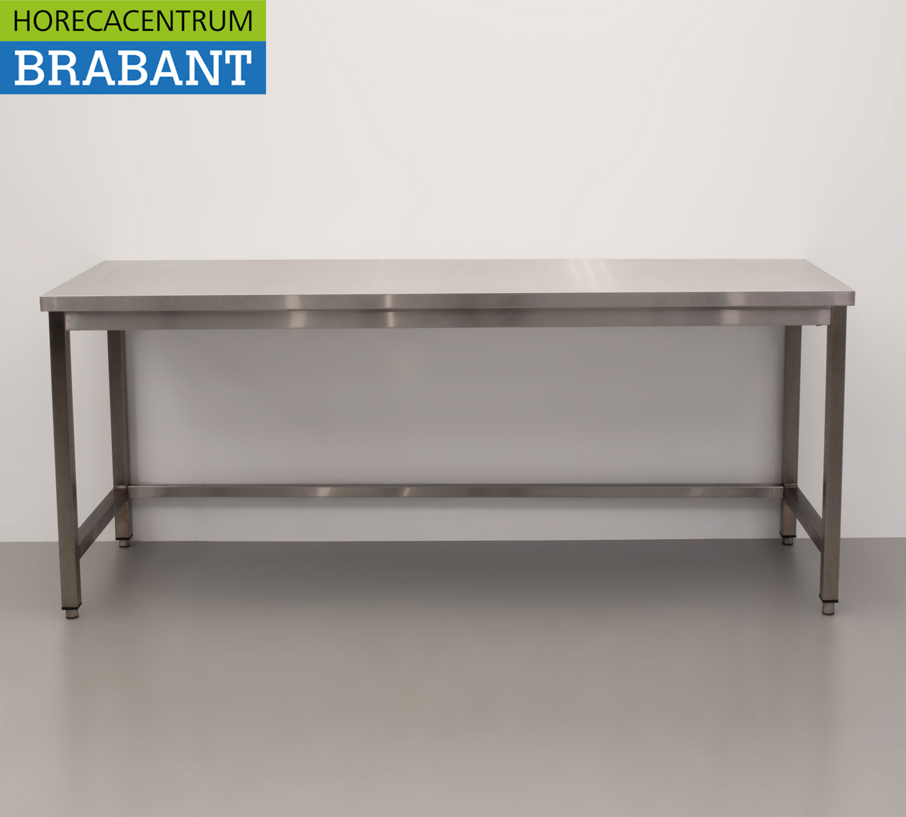 Table de travail HCB en acier inoxydable Premium-line 200 x 60 x 85 cm Restauration