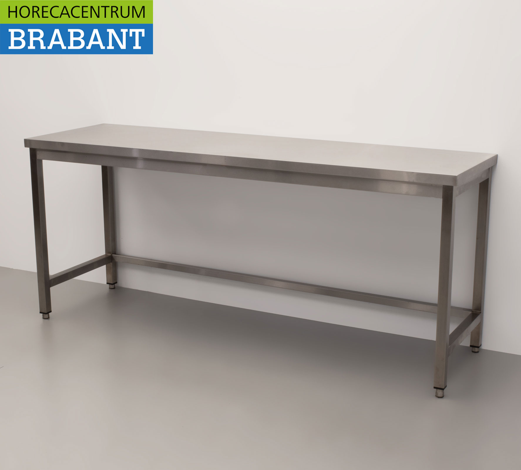 Table de travail HCB en acier inoxydable Premium-line 200 x 60 x 85 cm Restauration – Image 2