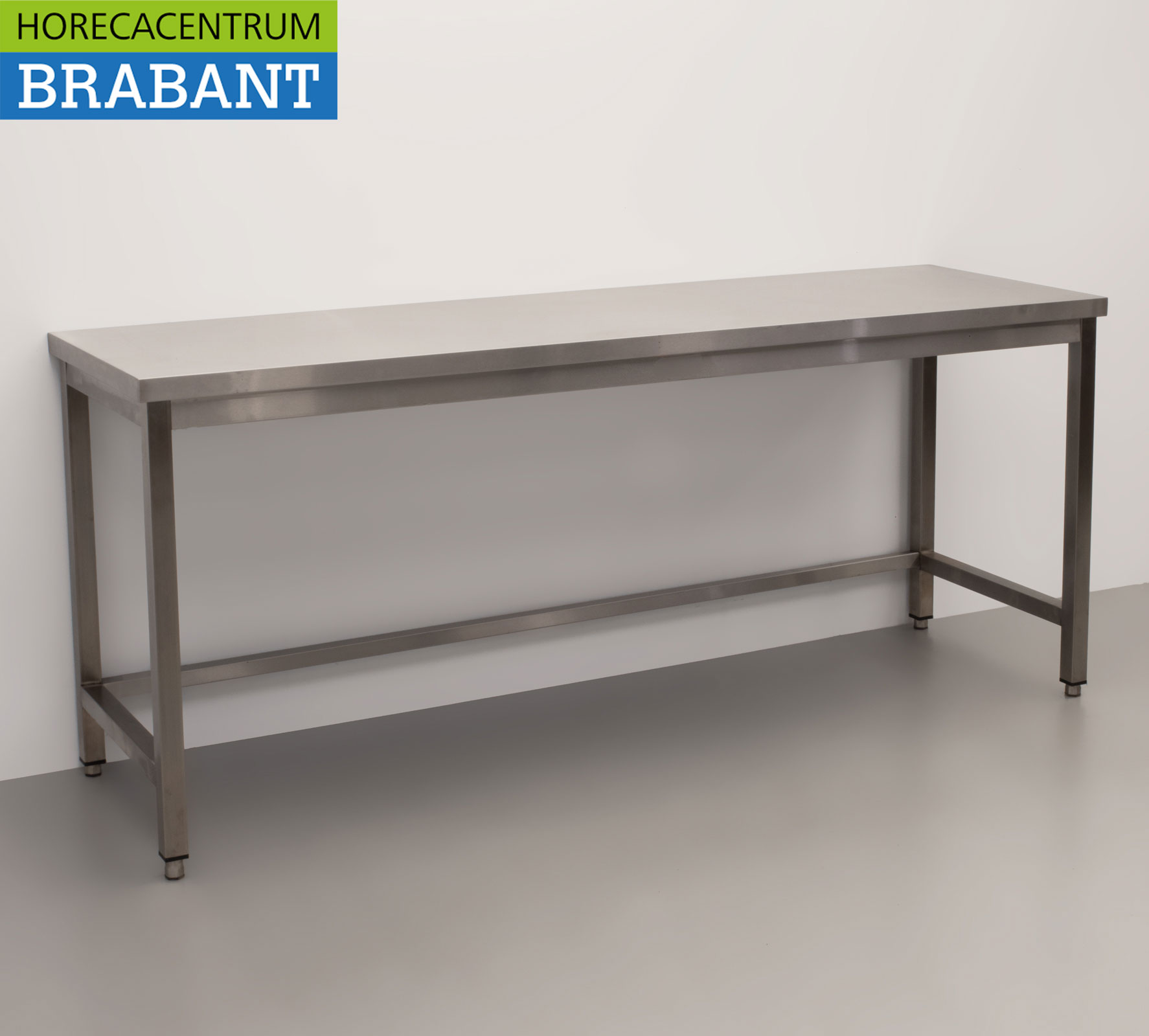 Table de travail HCB en acier inoxydable Premium-line 200 x 60 x 85 cm Restauration – Image 3
