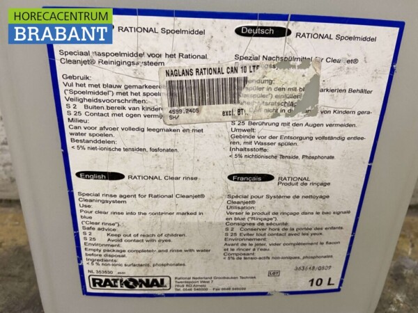 Jerry Can Can Rational Cleanjet Cleaner Rinse Agent Blue 10 litres Horeca – Image 2