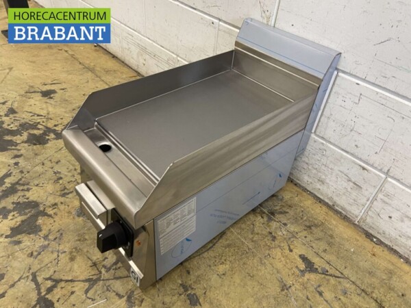 Planche à griller Gastro-Inox en acier inoxydable Plaque à griller Plancha lisse 30 cm 230V Horeca – Image 5