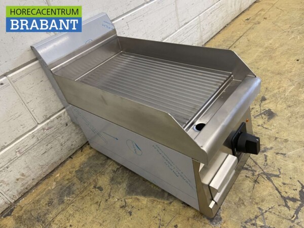 Planche à griller Gastro-Inox en acier inoxydable Planche à griller Plancha nervurée 30 cm 230V Horeca – Image 4