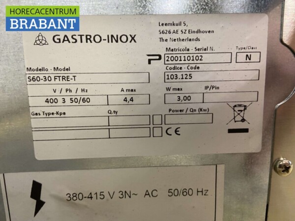 Planche à griller Gastro-Inox en acier inoxydable Planche à griller Plancha nervurée 30 cm 230V Horeca – Image 5