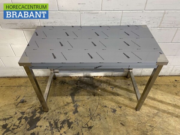 Table de travail en acier inoxydable Premium-line 120 x 60 x 85 cm Restauration – Image 2