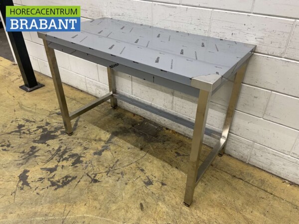 Table de travail en acier inoxydable Premium-line 120 x 60 x 85 cm Restauration – Image 4