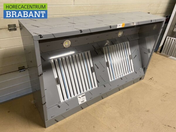 Hotte aspirante en acier inoxydable avec filtres à lamelles Premium-line 160 cm Modèle Box Horeca – Image 3