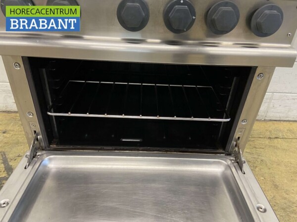 Plaque de cuisson à gaz 4 feux Electrolux en acier inoxydable avec four 400V 70 cm Horeca – Image 5